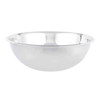 30QT Mixing Bowl Set: extra-large stainless steel bowls, commercial size, perfect for heavy-duty kitchen and baking use.