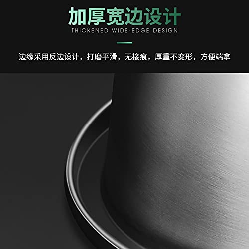 ASWRTYJO Premium Stainless Steel Mixing Bowls (Set of 8) Nesting for Space Saving Storage, Easy Grip Baking Food