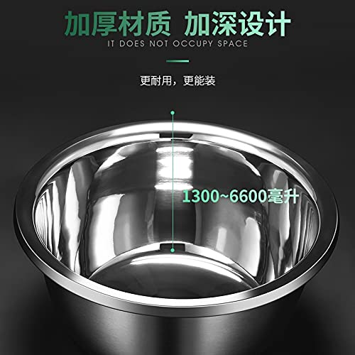 ASWRTYJO Premium Stainless Steel Mixing Bowls (Set of 8) Nesting for Space Saving Storage, Easy Grip Baking Food