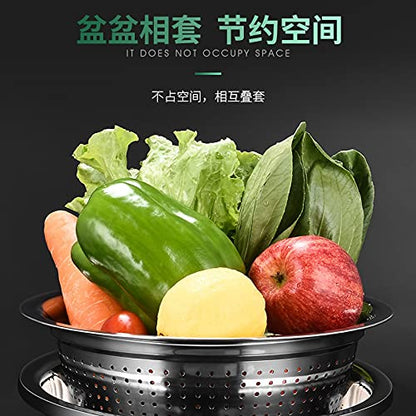 ASWRTYJO Premium Stainless Steel Mixing Bowls (Set of 8) Nesting for Space Saving Storage, Easy Grip Baking Food