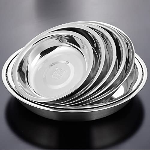 ASWRTYJO 7-Piece Set: stainless steel bowls with lids and strainer, versatile for washing, mixing, and cooking.